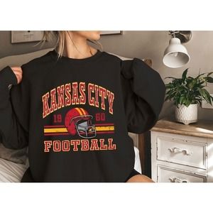 Kansas City Sweatshirt - Football Lover Sweatshirt - Game Day Sweatshirt